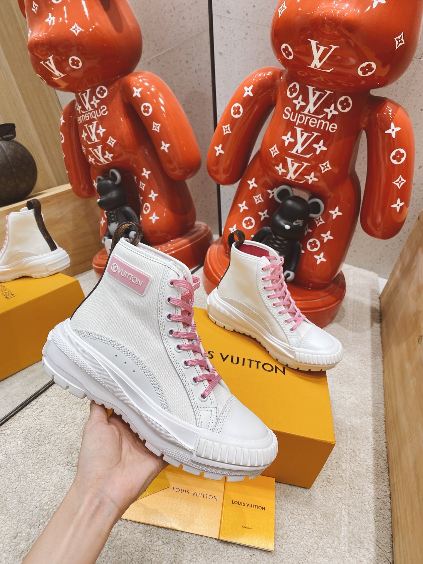 louis-vuitton-lv-squad-sneaker-boot-shoes-1A9405-05 louis vuitton lv squad sneaker boot shoes 1A9405 05