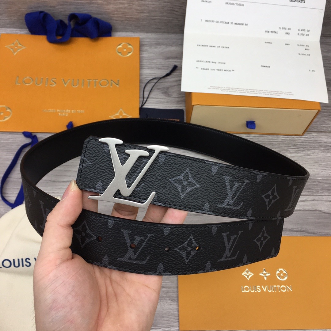louis-vuitton-lv-tag-40mm-reversible-belt-monogram-eclipse-canvas-belts-M0367U-08 louis vuitton lv tag 40mm reversible belt monogram eclipse canvas belts M0367U 08