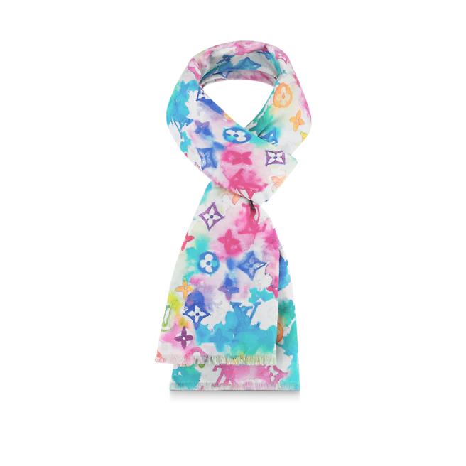 louis-vuitton-monogram-essential-watercolour-stole-scarves-M76750-0 louis vuitton monogram essential watercolour stole scarves M76750 0