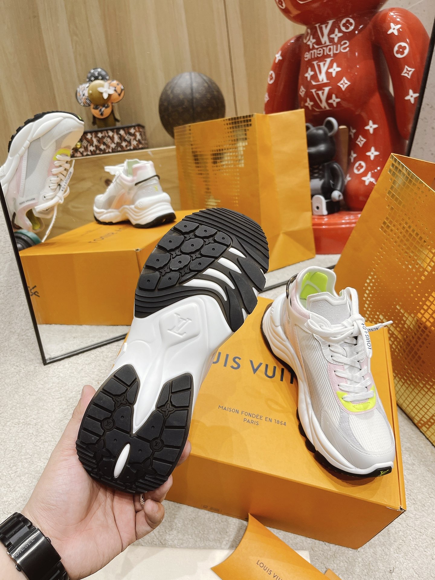 louis-vuitton-run-55-sneaker-shoes-1A9H67-09 louis vuitton run 55 sneaker shoes 1A9H67 09