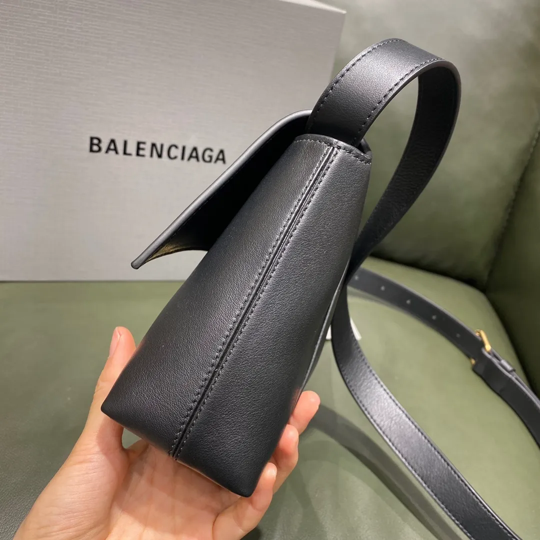 BALENCIAGA-WOMEN'S-DOWNTOWN-XS-SHOULDER-BAG-IN-BLACK-67135529S1M1000_3 BALENCIAGA WOMENS DOWNTOWN XS SHOULDER BAG IN BLACK 67135529S1M1000 3