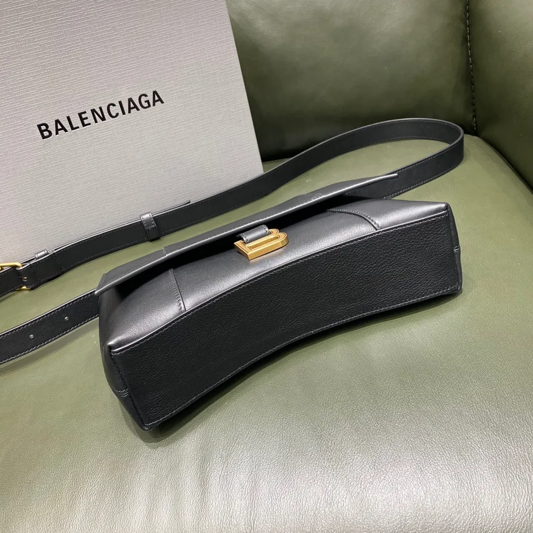 BALENCIAGA-WOMEN'S-DOWNTOWN-XS-SHOULDER-BAG-IN-BLACK-67135529S1M1000_5 BALENCIAGA WOMENS DOWNTOWN XS SHOULDER BAG IN BLACK 67135529S1M1000 5