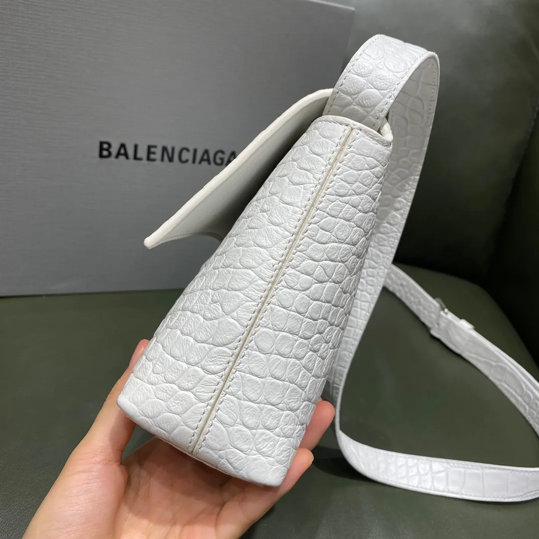 BALENCIAGA-WOMEN'S-DOWNTOWN-XS-SHOULDER-BAG-IN-WHITE-67135523E8Y9016_3 BALENCIAGA WOMENS DOWNTOWN XS SHOULDER BAG IN WHITE 67135523E8Y9016 3