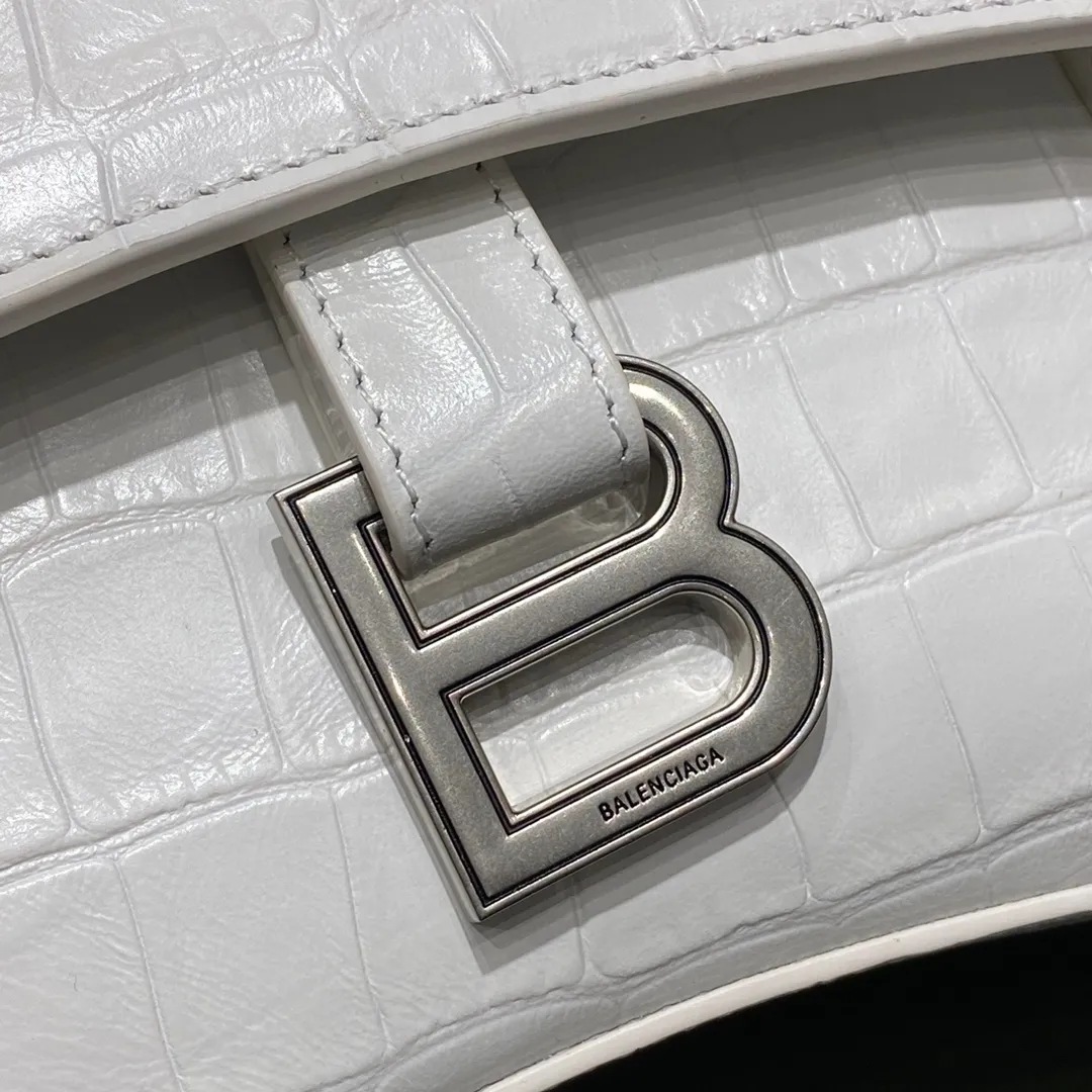 BALENCIAGA-WOMEN'S-DOWNTOWN-XS-SHOULDER-BAG-IN-WHITE-67135523E8Y9016_6 BALENCIAGA WOMENS DOWNTOWN XS SHOULDER BAG IN WHITE 67135523E8Y9016 6