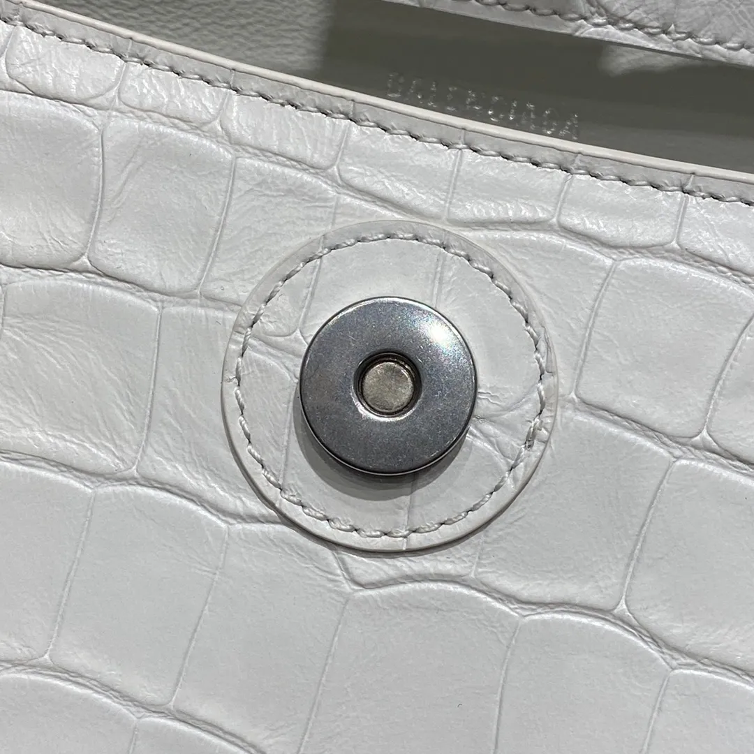 BALENCIAGA-WOMEN'S-DOWNTOWN-XS-SHOULDER-BAG-IN-WHITE-67135523E8Y9016_9 BALENCIAGA WOMENS DOWNTOWN XS SHOULDER BAG IN WHITE 67135523E8Y9016 9