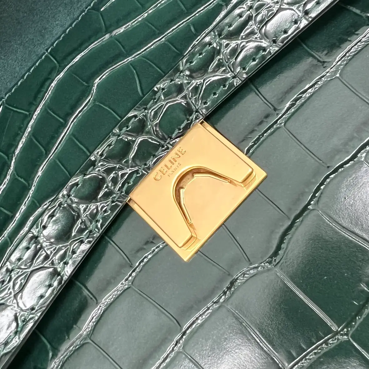 CELINE-MICRO-BELT-BAG-IN-CROCODILE-EMBOSSED-CALFSKIN-AMAZONE-189153BTE.31AN_7 CELINE MICRO BELT BAG IN CROCODILE EMBOSSED CALFSKIN AMAZONE 189153BTE.31AN 7