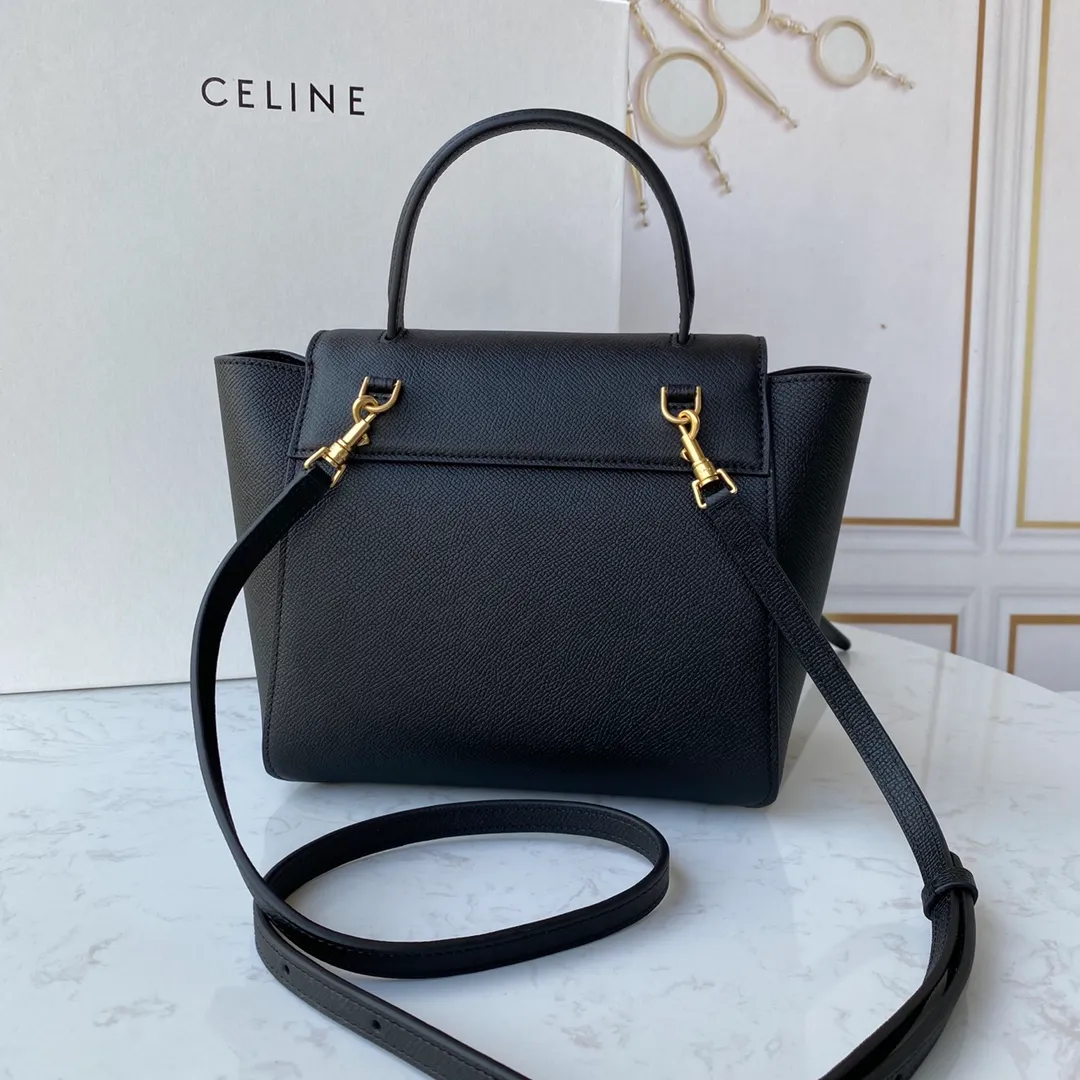 CELINE-MICRO-BELT-BAG-IN-GRAINED-CALFSKIN-BLACK-189153ZVA.38NO_2 CELINE MICRO BELT BAG IN GRAINED CALFSKIN BLACK 189153ZVA.38NO 2