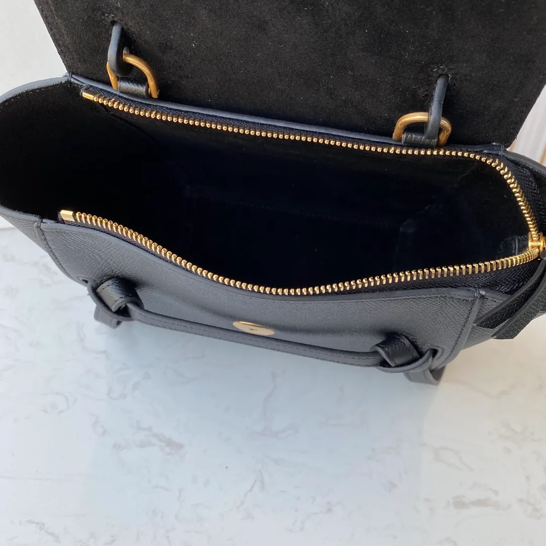 CELINE-MICRO-BELT-BAG-IN-GRAINED-CALFSKIN-BLACK-189153ZVA.38NO_6 CELINE MICRO BELT BAG IN GRAINED CALFSKIN BLACK 189153ZVA.38NO 6