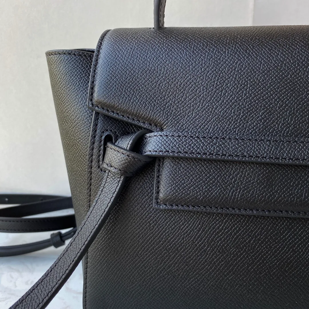 CELINE-MICRO-BELT-BAG-IN-GRAINED-CALFSKIN-BLACK-189153ZVA.38NO_8 CELINE MICRO BELT BAG IN GRAINED CALFSKIN BLACK 189153ZVA.38NO 8