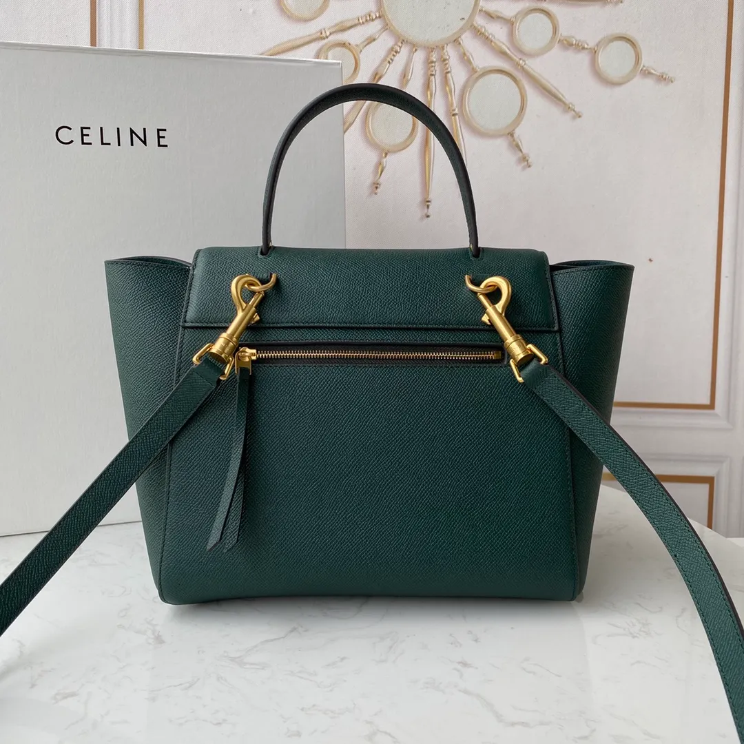 CELINE-MINI-BELT-BAG-IN-GRAINED-CALFSKIN-AMAZONE-189103ZVA.31AN_3 CELINE MINI BELT BAG IN GRAINED CALFSKIN AMAZONE 189103ZVA.31AN 3