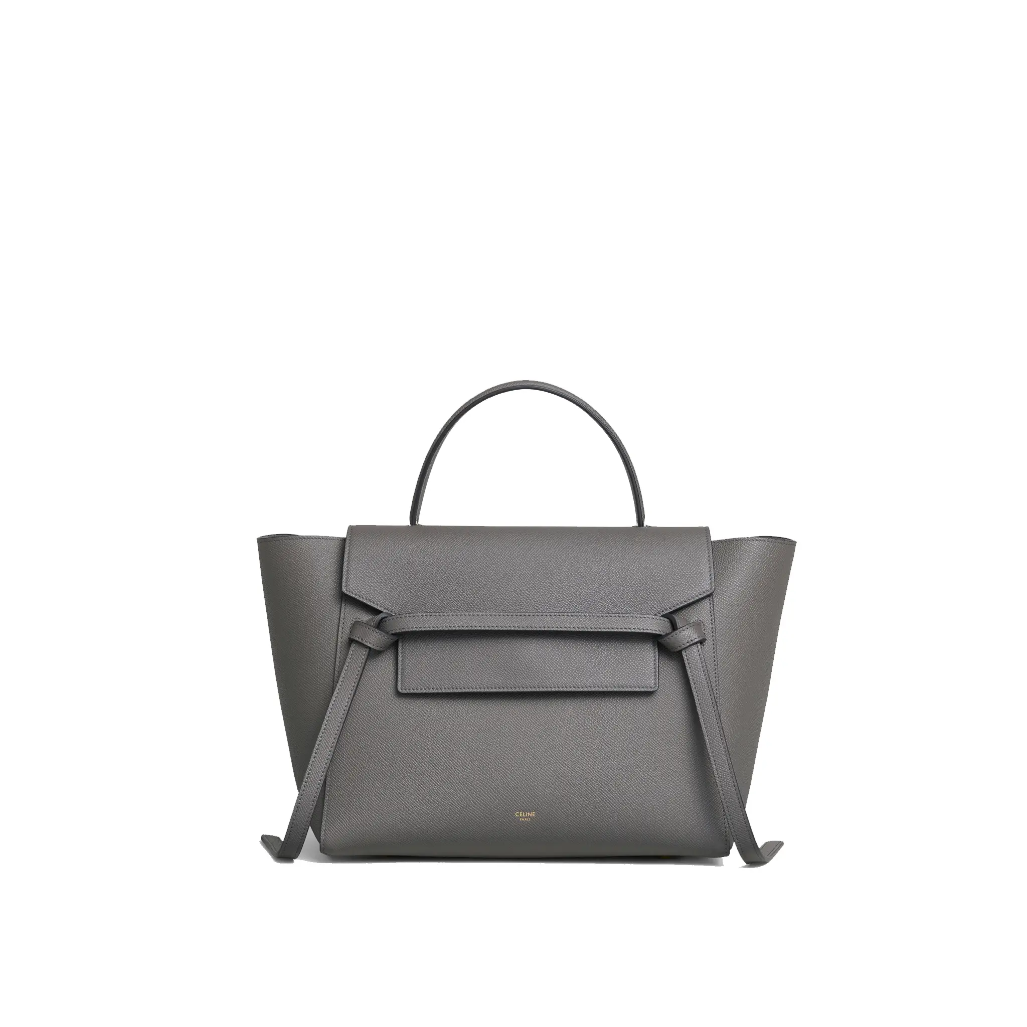 CELINE-MINI-BELT-BAG-IN-GRAINED-CALFSKIN-GREY-189103ZVA.10DC CELINE MINI BELT BAG IN GRAINED CALFSKIN GREY 189103ZVA.10DC