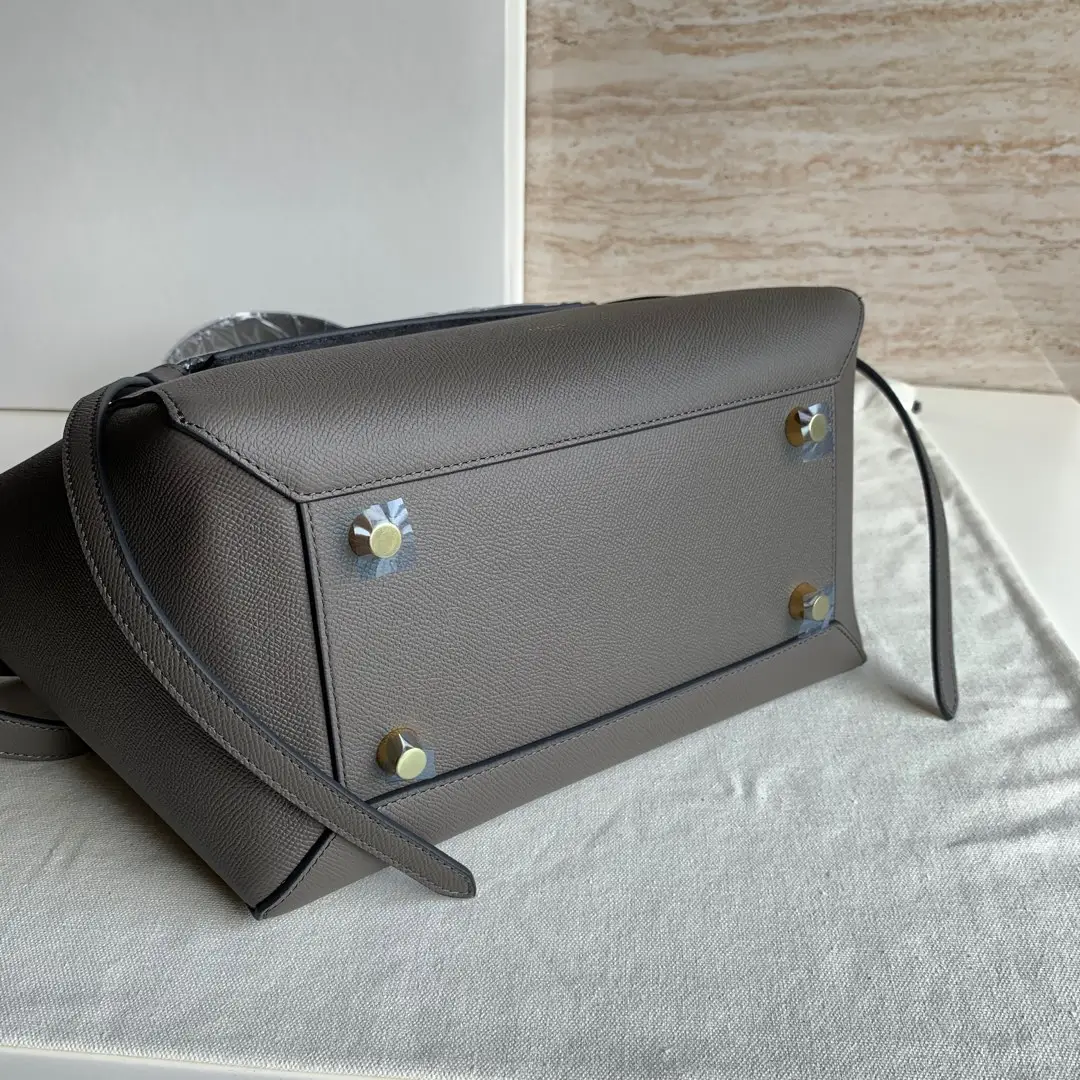 CELINE-MINI-BELT-BAG-IN-GRAINED-CALFSKIN-GREY-189103ZVA.10DC_4 CELINE MINI BELT BAG IN GRAINED CALFSKIN GREY 189103ZVA.10DC 4