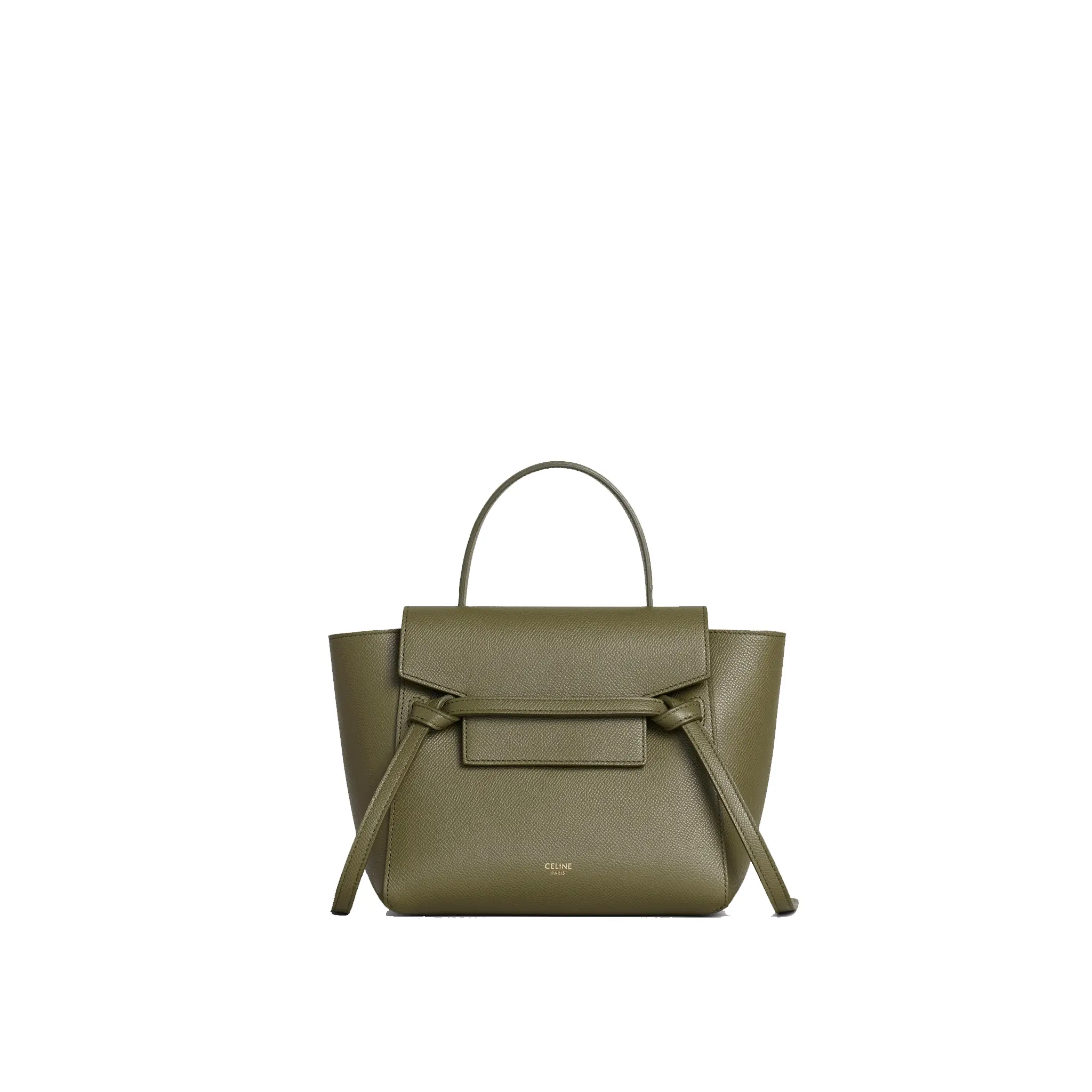 CELINE-NANO-BELT-BAG-IN-GRAINED-CALFSKIN-ARMY-GREEN-189003ZVA.31GR CELINE NANO BELT BAG IN GRAINED CALFSKIN ARMY GREEN 189003ZVA.31GR