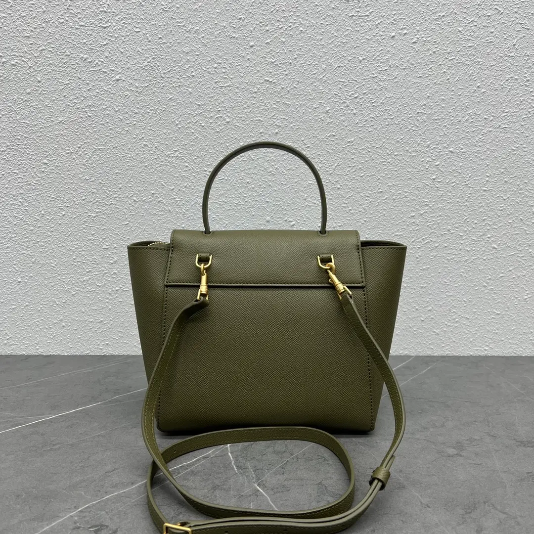 CELINE-NANO-BELT-BAG-IN-GRAINED-CALFSKIN-ARMY-GREEN-189003ZVA.31GR_2 CELINE NANO BELT BAG IN GRAINED CALFSKIN ARMY GREEN 189003ZVA.31GR 2