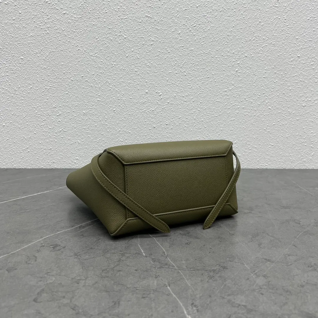 CELINE-NANO-BELT-BAG-IN-GRAINED-CALFSKIN-ARMY-GREEN-189003ZVA.31GR_4 CELINE NANO BELT BAG IN GRAINED CALFSKIN ARMY GREEN 189003ZVA.31GR 4