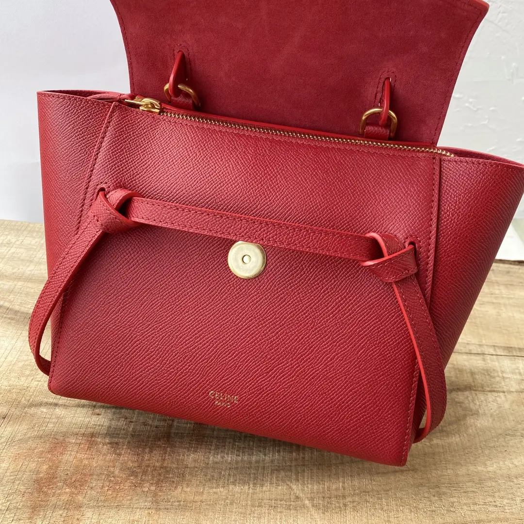 CELINE-NANO-BELT-BAG-IN-GRAINED-CALFSKIN-RED-189003ZVA.27ED_5 CELINE NANO BELT BAG IN GRAINED CALFSKIN RED 189003ZVA.27ED 5