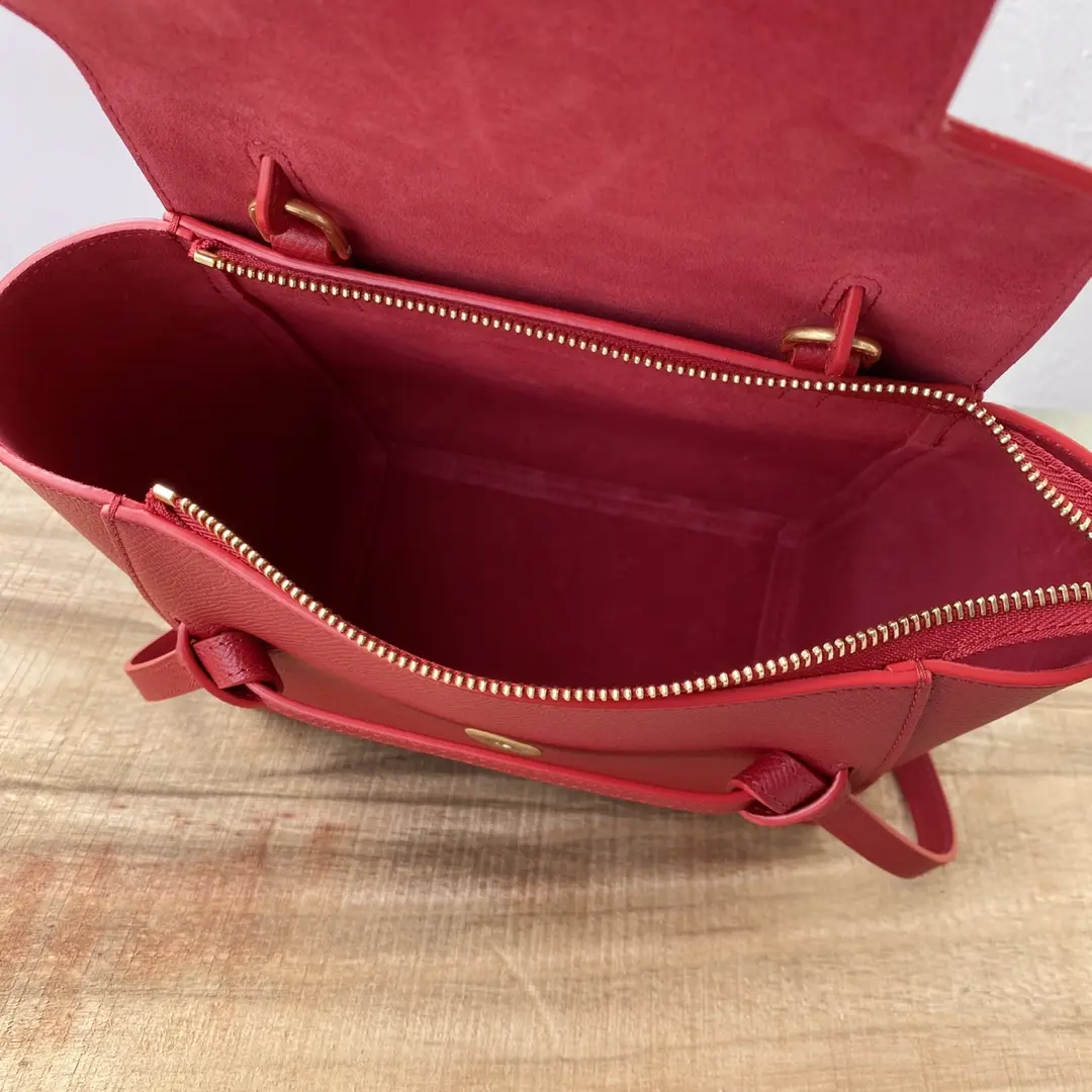 CELINE-NANO-BELT-BAG-IN-GRAINED-CALFSKIN-RED-189003ZVA.27ED_6 CELINE NANO BELT BAG IN GRAINED CALFSKIN RED 189003ZVA.27ED 6