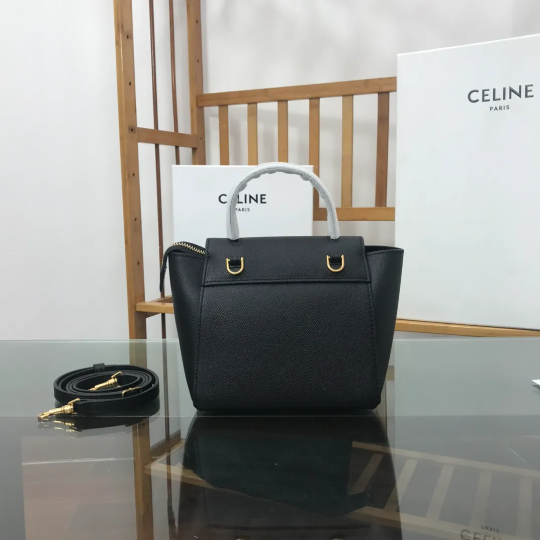 CELINE-PICO-BELT-BAG-IN-GRAINED-CALFSKIN-BLACK-194263ZVA.38NO_4 CELINE PICO BELT BAG IN GRAINED CALFSKIN BLACK 194263ZVA.38NO 4