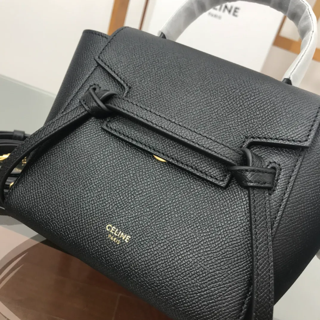 CELINE-PICO-BELT-BAG-IN-GRAINED-CALFSKIN-BLACK-194263ZVA.38NO_5 CELINE PICO BELT BAG IN GRAINED CALFSKIN BLACK 194263ZVA.38NO 5