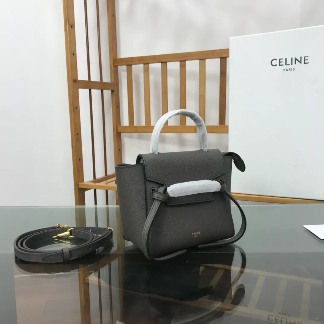 CELINE-PICO-BELT-BAG-IN-GRAINED-CALFSKIN-GREY-194263ZVA.10DC_2 CELINE PICO BELT BAG IN GRAINED CALFSKIN GREY 194263ZVA.10DC 2