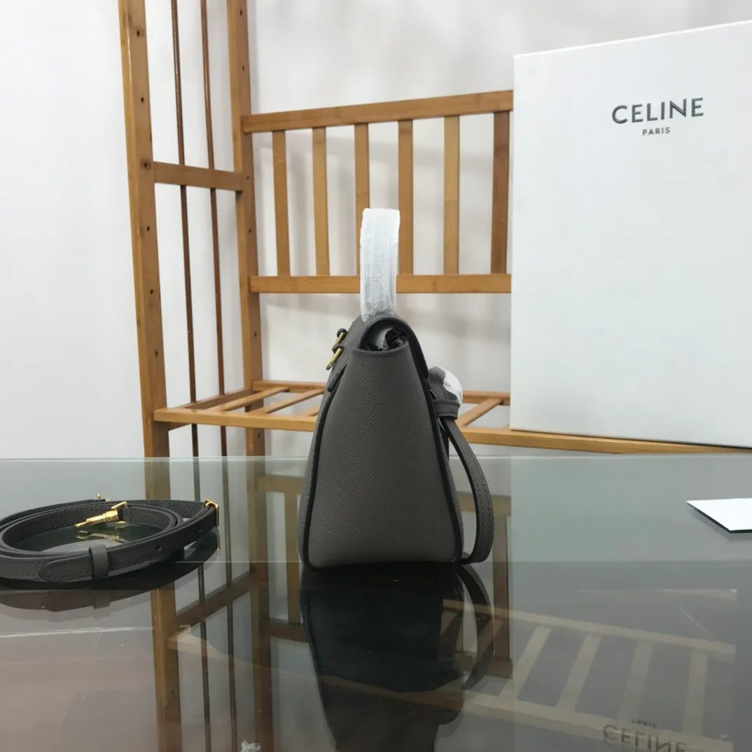 CELINE-PICO-BELT-BAG-IN-GRAINED-CALFSKIN-GREY-194263ZVA.10DC_3 CELINE PICO BELT BAG IN GRAINED CALFSKIN GREY 194263ZVA.10DC 3