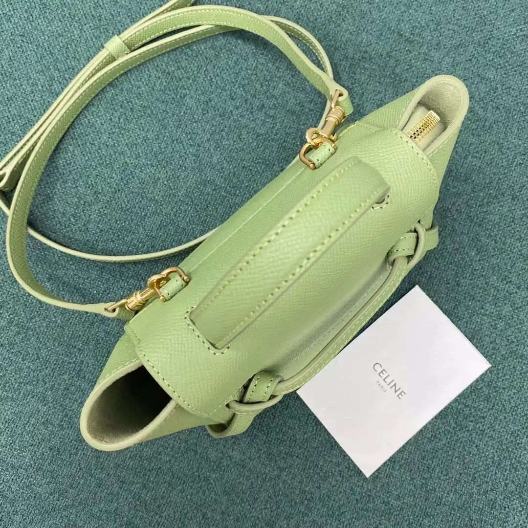CELINE-PICO-BELT-BAG-IN-GRAINED-CALFSKIN-SAGE-194263ZVA.31SA_6 CELINE PICO BELT BAG IN GRAINED CALFSKIN SAGE 194263ZVA.31SA 6