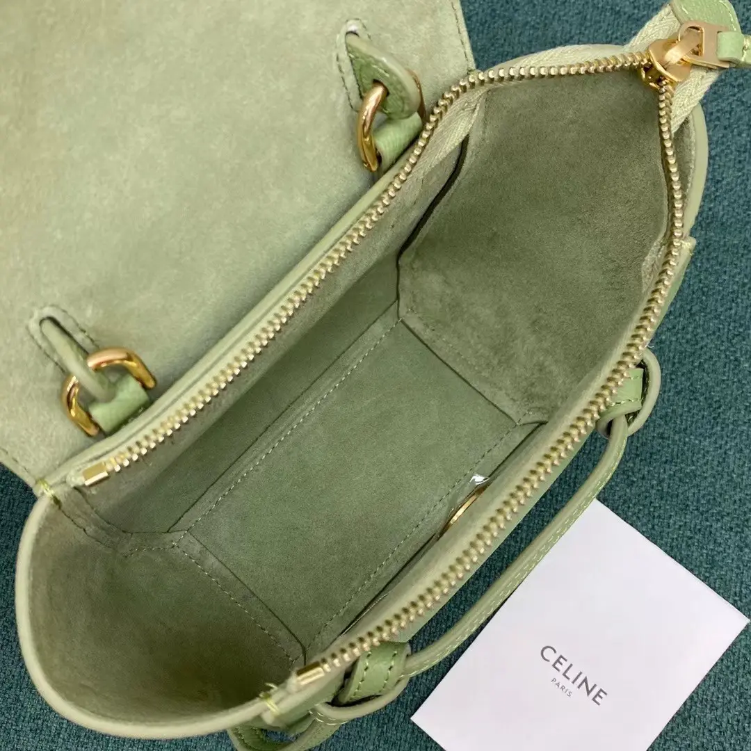 CELINE-PICO-BELT-BAG-IN-GRAINED-CALFSKIN-SAGE-194263ZVA.31SA_7 CELINE PICO BELT BAG IN GRAINED CALFSKIN SAGE 194263ZVA.31SA 7