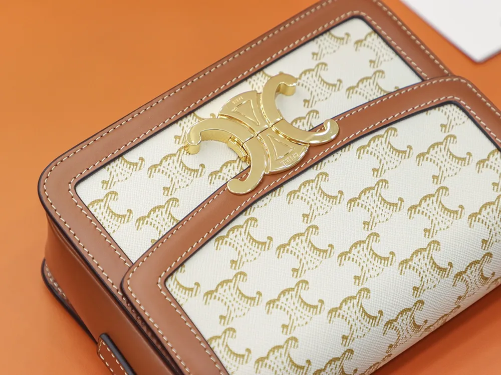 CELINE-TEEN-TRIOMPHE-BAG-IN-TRIOMPHE-CANVAS-AND-CALFSKIN-WHITE-188882BZ4.01BC_12 CELINE TEEN TRIOMPHE BAG IN TRIOMPHE CANVAS AND CALFSKIN WHITE 188882BZ4.01BC 12