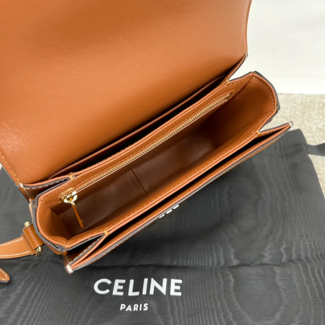 CELINE-TEEN-TRIOMPHE-BAG-WITH-TRIOMPHE-EMBROIDERY-CALFSKIN-NAVY-BLUE-188882DBA.07OC_9 CELINE TEEN TRIOMPHE BAG WITH TRIOMPHE EMBROIDERY CALFSKIN NAVY BLUE 188882DBA.07OC 9