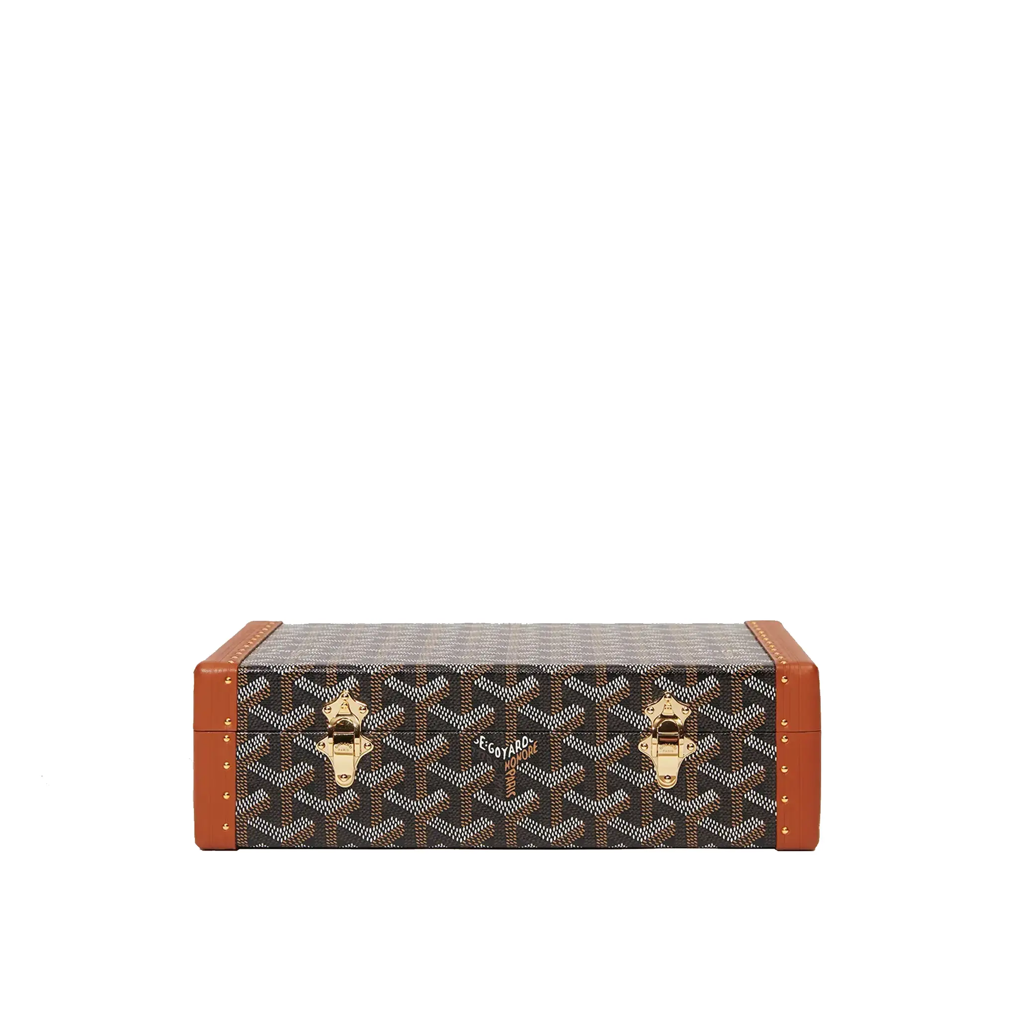 GOYARD-COFFRET-VENDOME-JEWELLERY-CASE-BLACK-&-TAN-BIJOUXPMLTY01CL03O GOYARD COFFRET VENDOME JEWELLERY CASE BLACK TAN BIJOUXPMLTY01CL03O