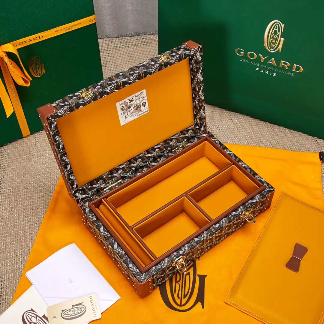GOYARD-COFFRET-VENDOME-JEWELLERY-CASE-BLACK-&-TAN-BIJOUXPMLTY01CL03O_5 GOYARD COFFRET VENDOME JEWELLERY CASE BLACK TAN BIJOUXPMLTY01CL03O 5