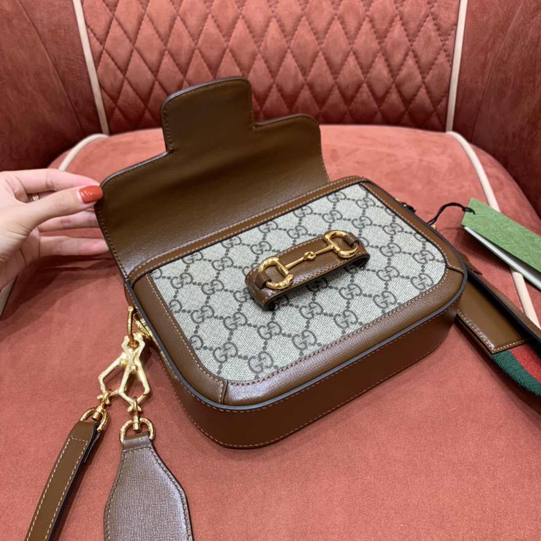GUCCI-HORSEBIT-1955-MINI-BAG-LEATHER-GG-SUPREME-CANVAS-658574-HUHHG-8565_6 GUCCI HORSEBIT 1955 MINI BAG LEATHER GG SUPREME CANVAS 658574 HUHHG 8565 6
