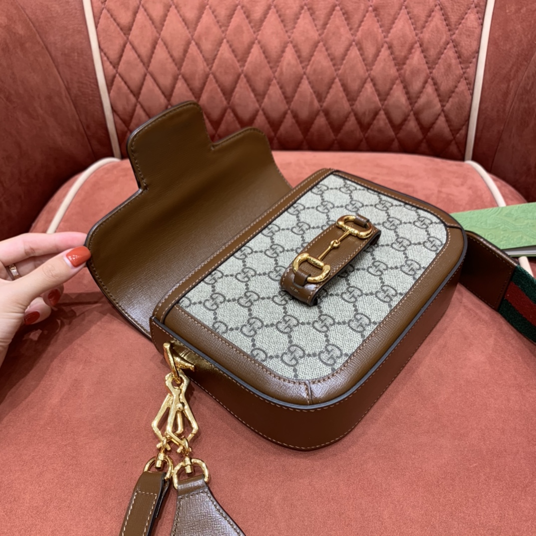 GUCCI-HORSEBIT-1955-MINI-BAG-LEATHER-GG-SUPREME-CANVAS-658574-HUHHG-8565_8 GUCCI HORSEBIT 1955 MINI BAG LEATHER GG SUPREME CANVAS 658574 HUHHG 8565 8