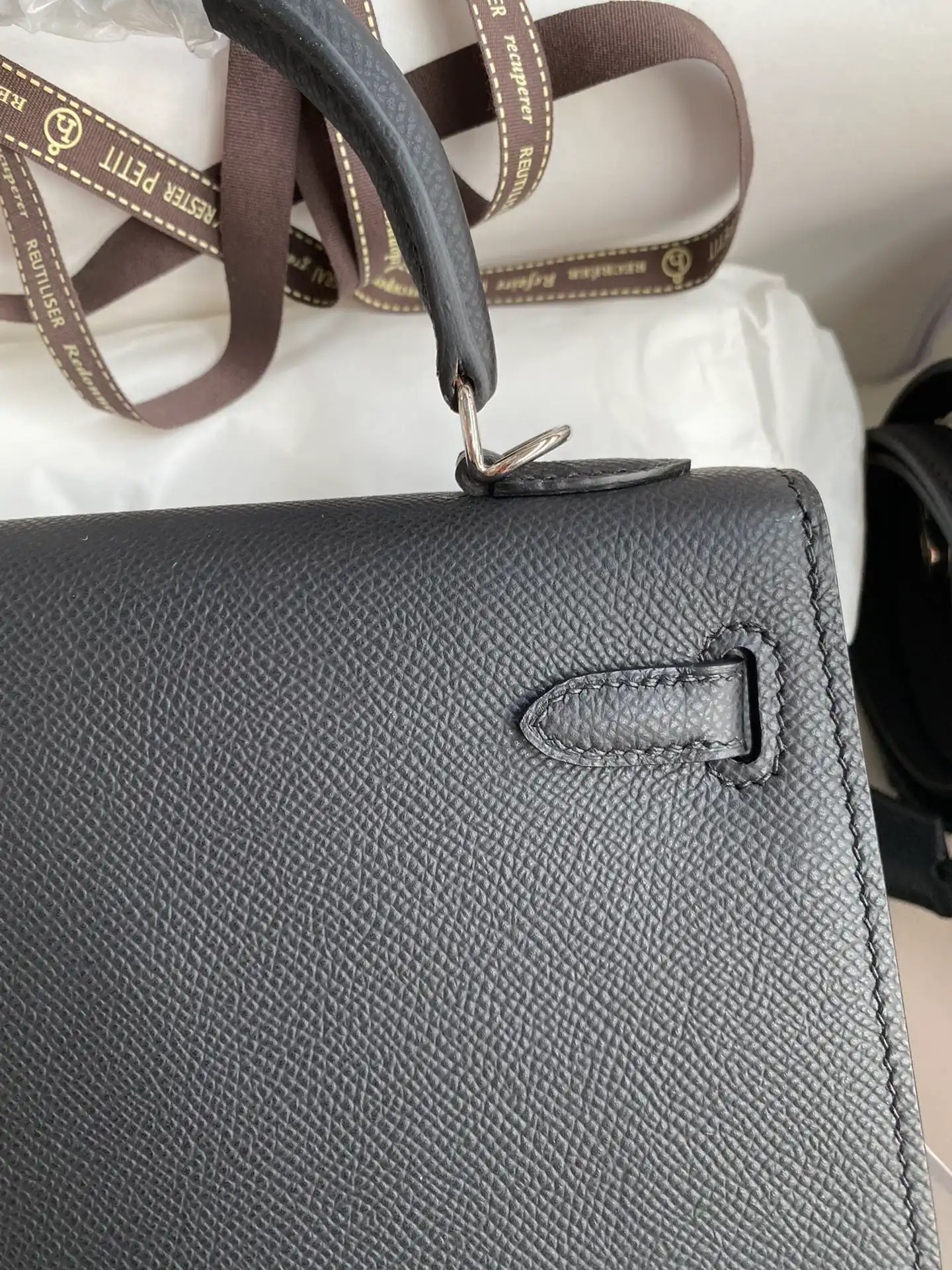 HERMES-KELLY-25-ANEMONE-EPSOM-SELLIER-SHOULDER-BAG-SILVER-HARDWARE-BLACK_7 HERMES KELLY 25 ANEMONE EPSOM SELLIER SHOULDER BAG SILVER HARDWARE BLACK 7