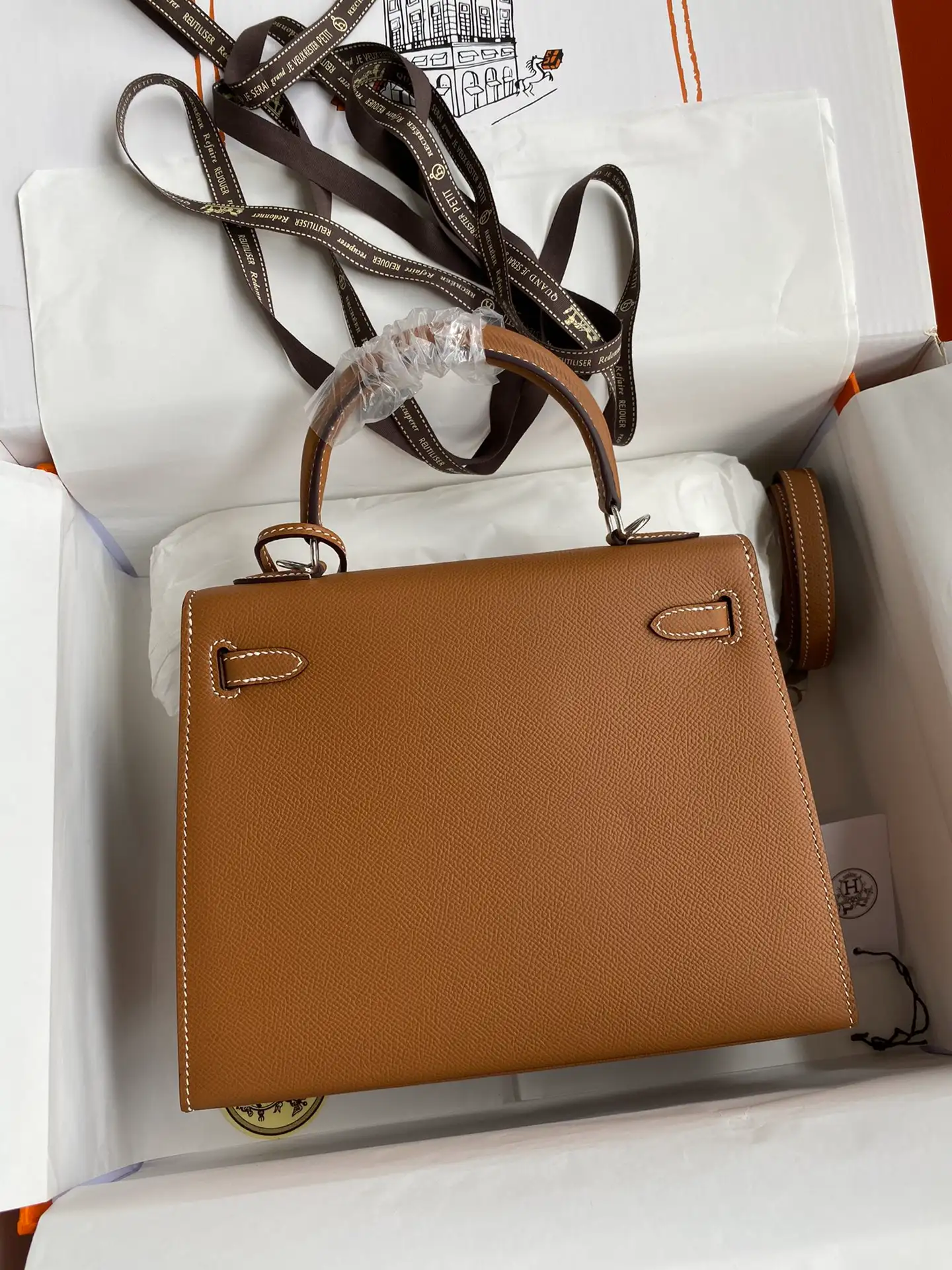 HERMES-KELLY-25-ANEMONE-EPSOM-SELLIER-SHOULDER-BAG-SILVER-HARDWARE-BROWN_2 HERMES KELLY 25 ANEMONE EPSOM SELLIER SHOULDER BAG SILVER HARDWARE BROWN 2