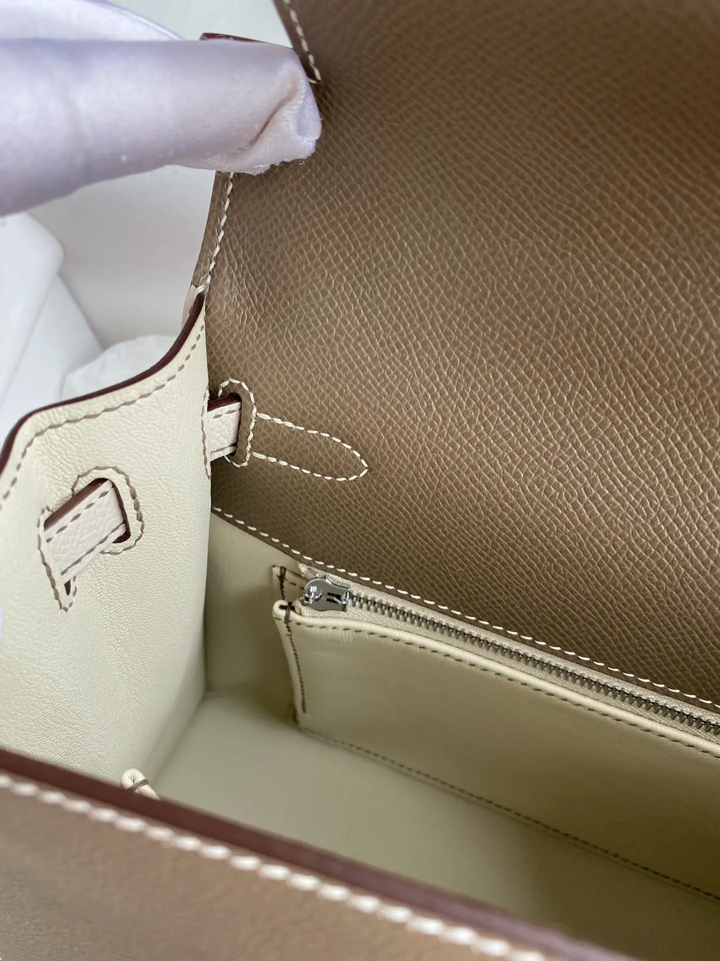 HERMES-KELLY-25-BAG-TOGO-PALLADIUM-HARDWARE-GRIS-ASPHALTE-BETON_8 HERMES KELLY 25 BAG TOGO PALLADIUM HARDWARE GRIS ASPHALTE BETON 8