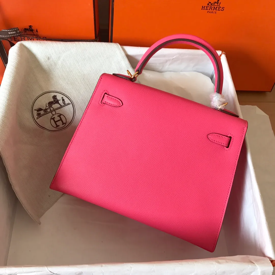 HERMES-KELLY-25-EPSOM-SELLIER-LEATHER-GOLD-HARDWARE-ROSE-LIPSTICK-PINK_2 HERMES KELLY 25 EPSOM SELLIER LEATHER GOLD HARDWARE ROSE LIPSTICK PINK 2