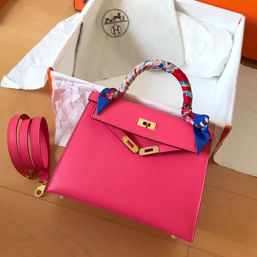 HERMES-KELLY-25-EPSOM-SELLIER-LEATHER-GOLD-HARDWARE-ROSE-LIPSTICK-PINK_3 HERMES KELLY 25 EPSOM SELLIER LEATHER GOLD HARDWARE ROSE LIPSTICK PINK 3