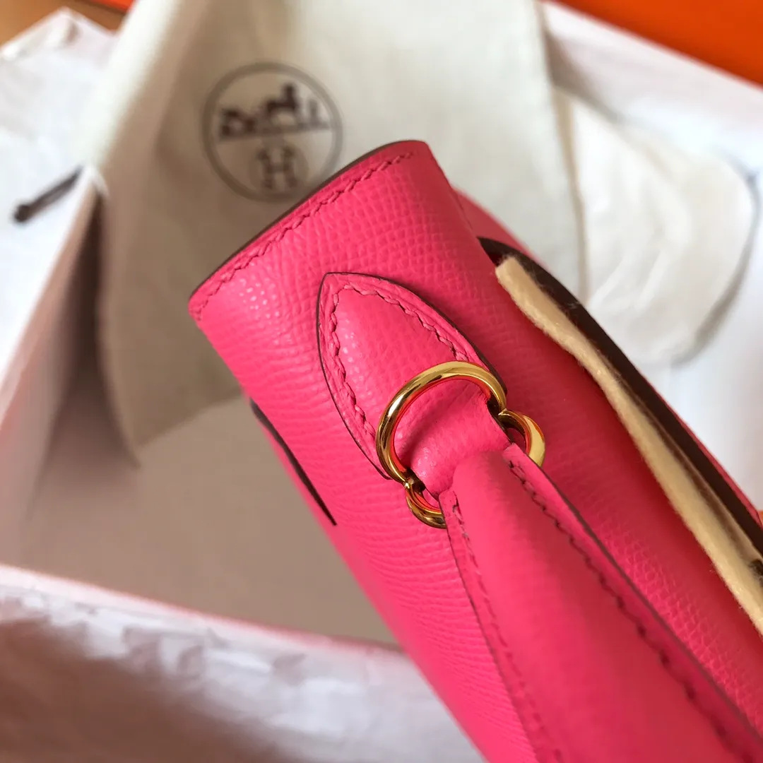 HERMES-KELLY-25-EPSOM-SELLIER-LEATHER-GOLD-HARDWARE-ROSE-LIPSTICK-PINK_5 HERMES KELLY 25 EPSOM SELLIER LEATHER GOLD HARDWARE ROSE LIPSTICK PINK 5