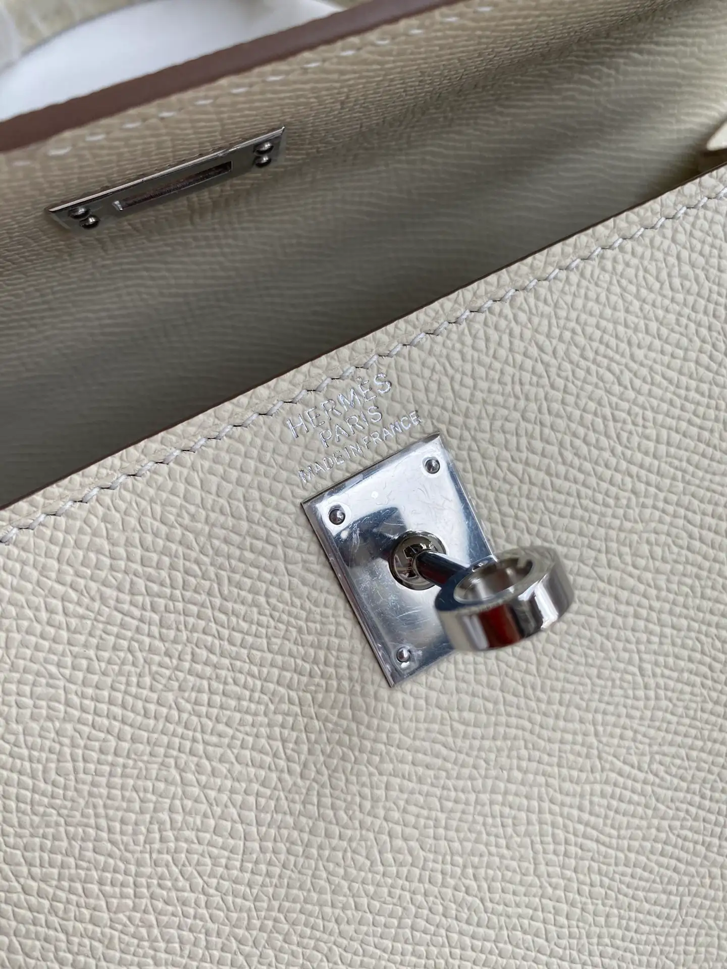 HERMES-KELLY-25-RETOURNE-BETON-TOGO-LEATHER-SILVER-HARDWARE_9 HERMES KELLY 25 RETOURNE BETON TOGO LEATHER SILVER HARDWARE 9