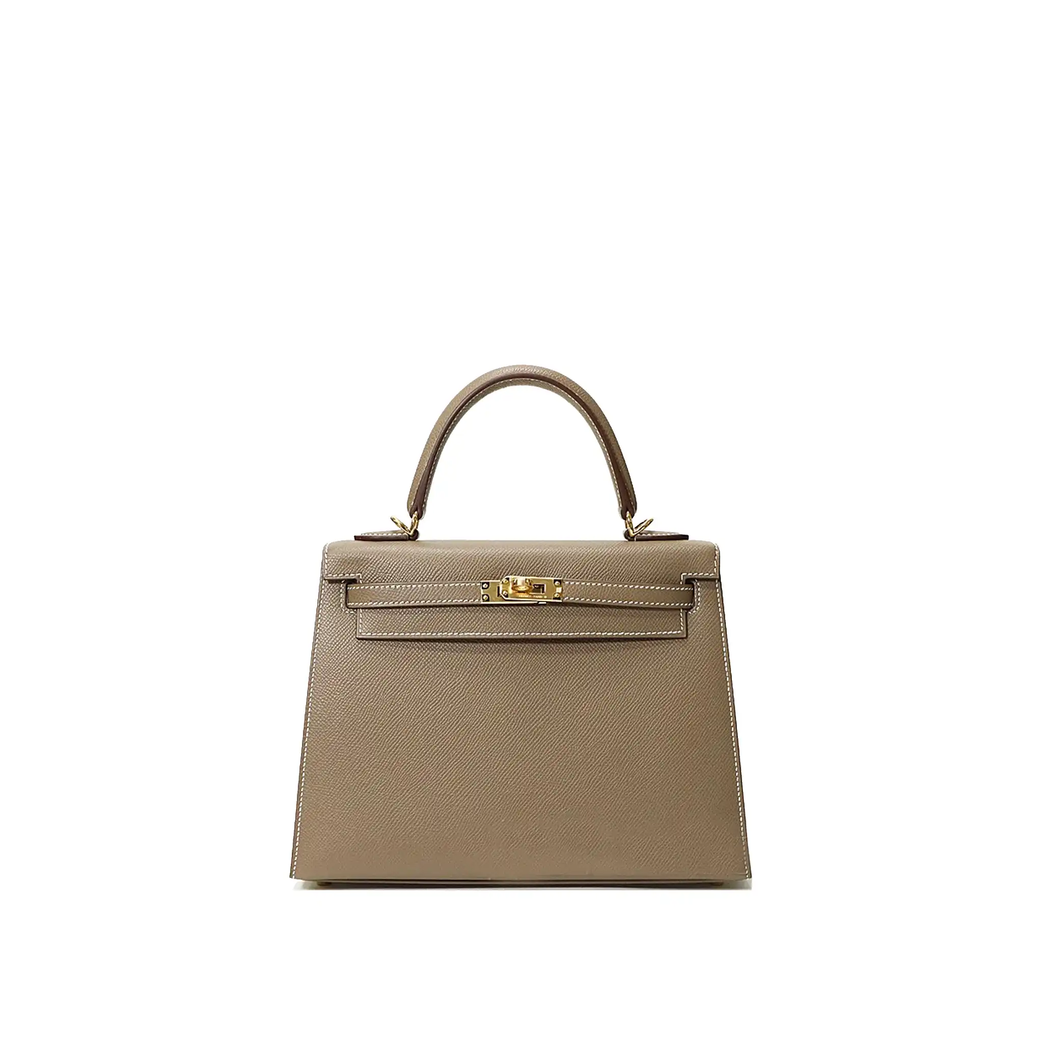 HERMES-KELLY-25-RETOURNE-TOGO-LEATHER-GOLD-HARDWARE-GRIS-ASPHALT HERMES KELLY 25 RETOURNE TOGO LEATHER GOLD HARDWARE GRIS ASPHALT
