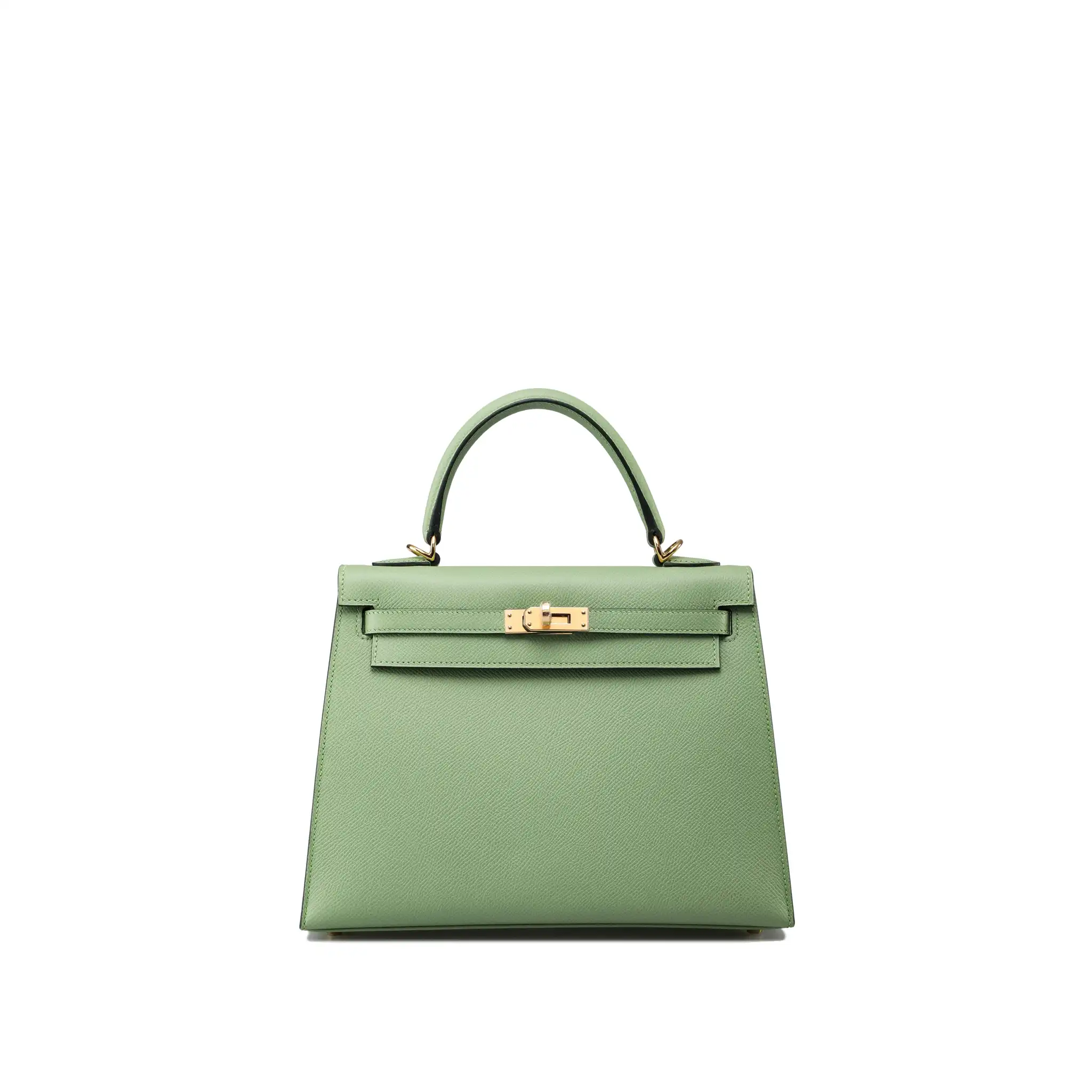 HERMES-KELLY-25-SELLIER-VERT-CRIQUET-EPSOM-GOLD-HARDWARE HERMES KELLY 25 SELLIER VERT CRIQUET EPSOM GOLD HARDWARE