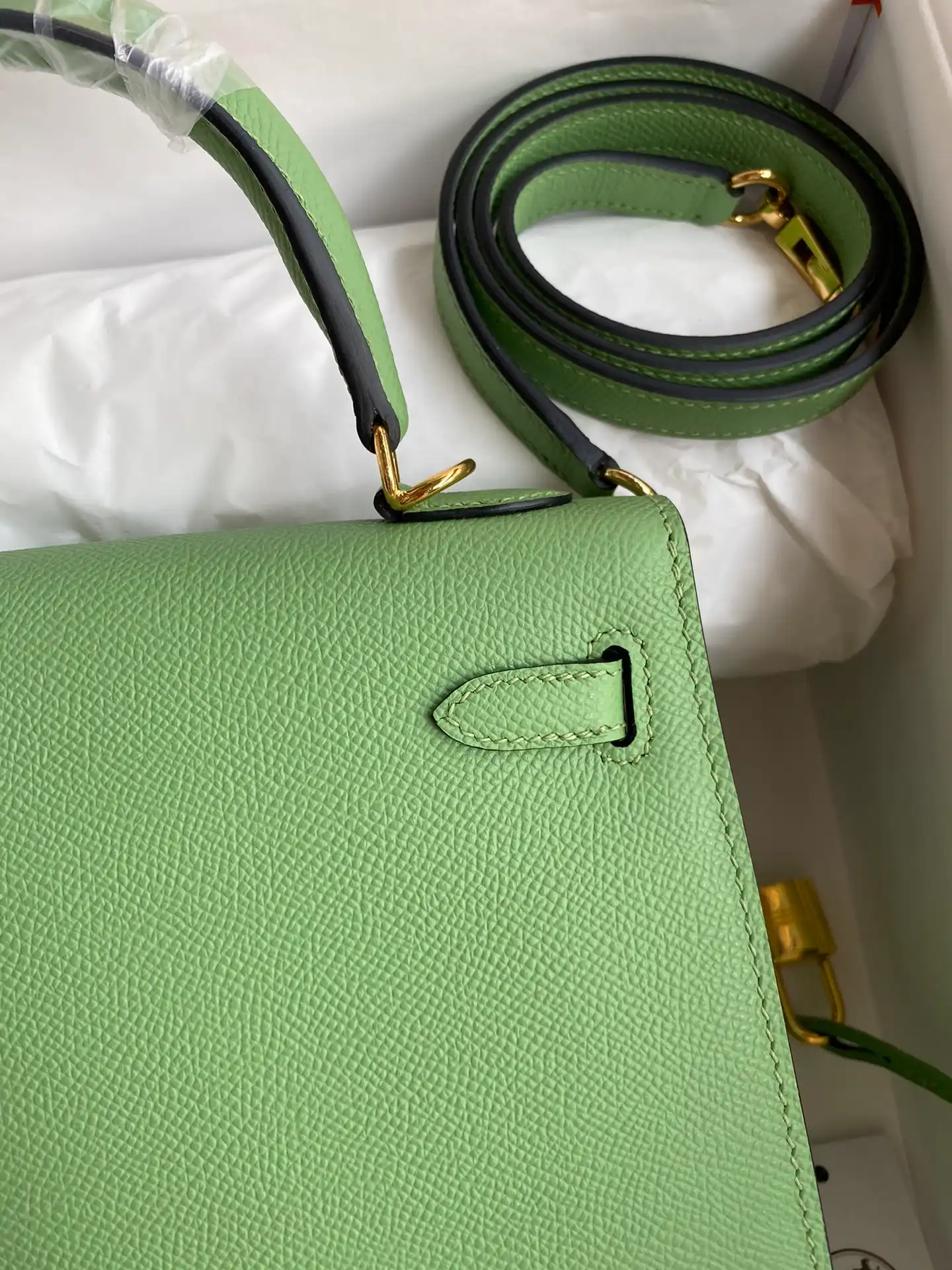 HERMES-KELLY-25-SELLIER-VERT-CRIQUET-EPSOM-GOLD-HARDWARE_7 HERMES KELLY 25 SELLIER VERT CRIQUET EPSOM GOLD HARDWARE 7