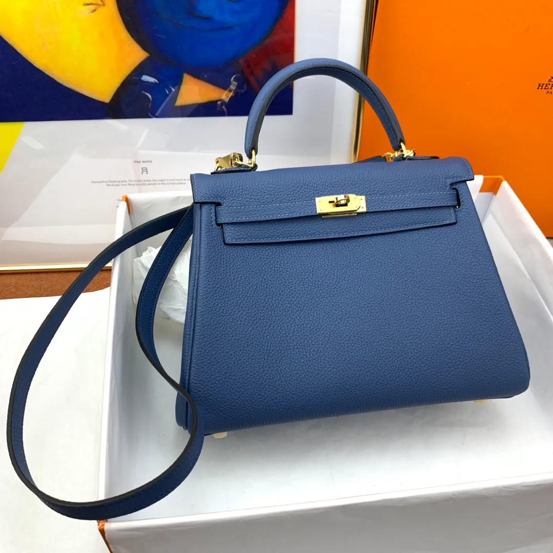 HERMES-KELLY-25-TOGO-RETOURNE-LEATHER-GOLD-HARDWARE-BLUE-AGATE_3 HERMES KELLY 25 TOGO RETOURNE LEATHER GOLD HARDWARE BLUE AGATE 3
