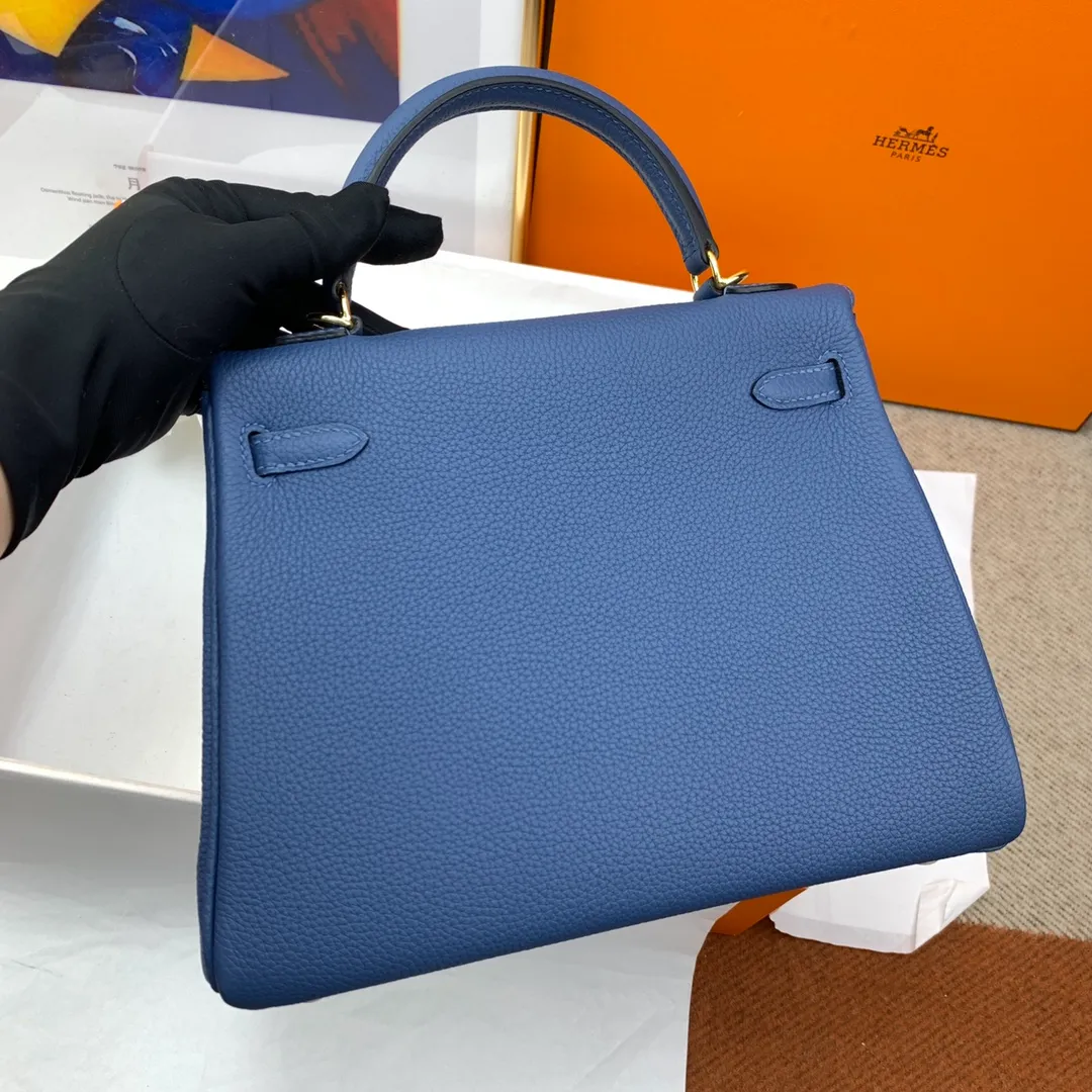 HERMES-KELLY-25-TOGO-RETOURNE-LEATHER-GOLD-HARDWARE-BLUE-AGATE_5 HERMES KELLY 25 TOGO RETOURNE LEATHER GOLD HARDWARE BLUE AGATE 5