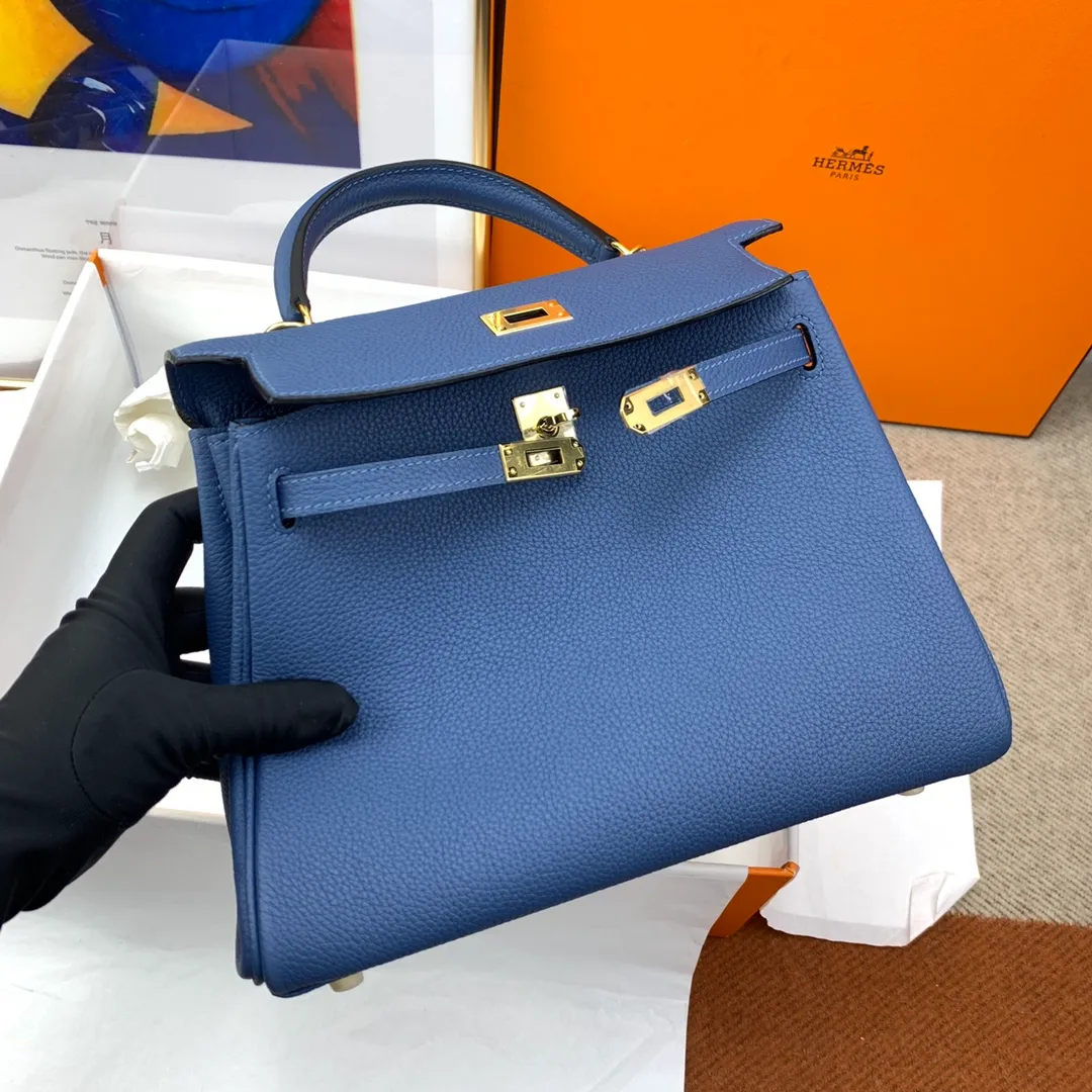 HERMES-KELLY-25-TOGO-RETOURNE-LEATHER-GOLD-HARDWARE-BLUE-AGATE_6 HERMES KELLY 25 TOGO RETOURNE LEATHER GOLD HARDWARE BLUE AGATE 6
