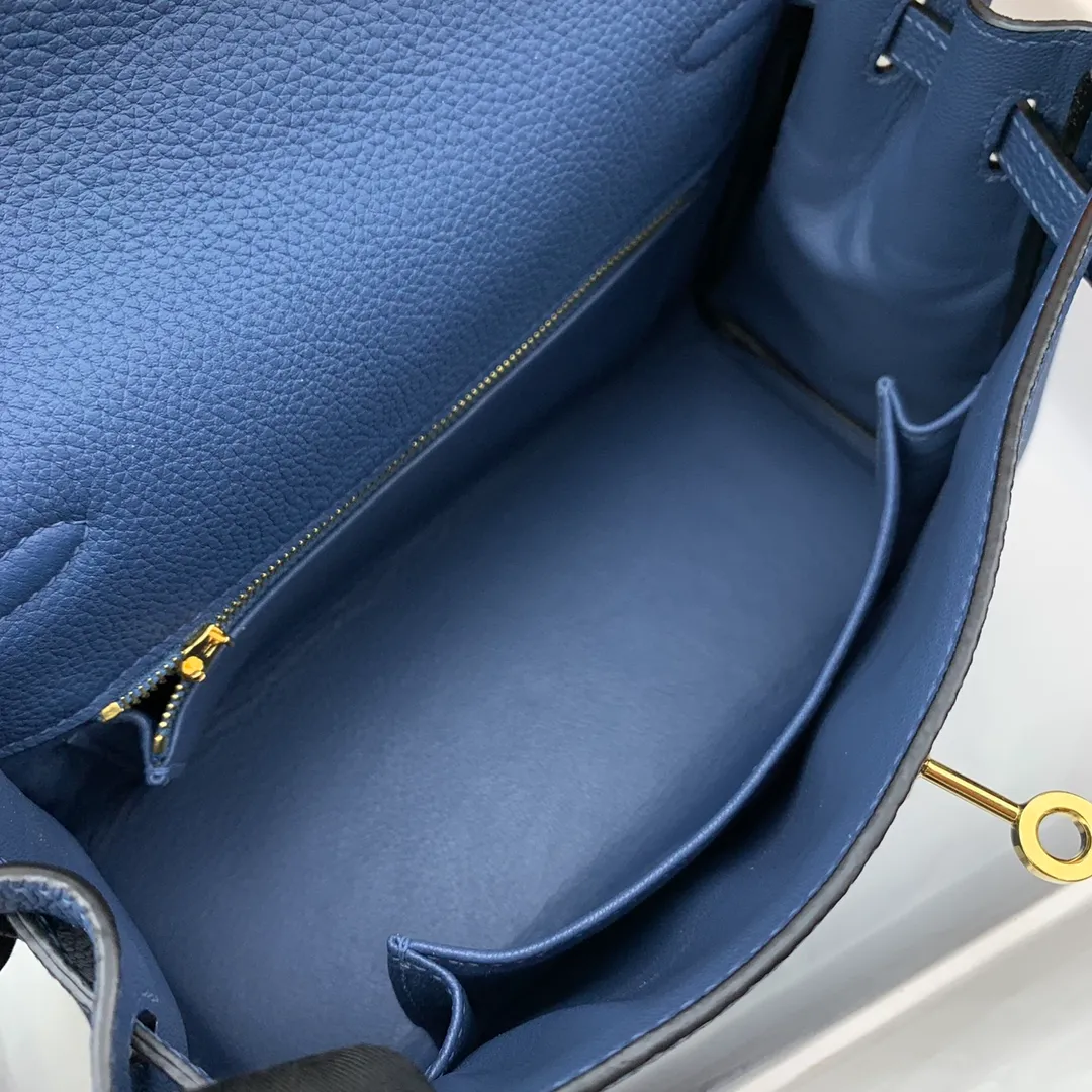 HERMES-KELLY-25-TOGO-RETOURNE-LEATHER-GOLD-HARDWARE-BLUE-AGATE_7 HERMES KELLY 25 TOGO RETOURNE LEATHER GOLD HARDWARE BLUE AGATE 7