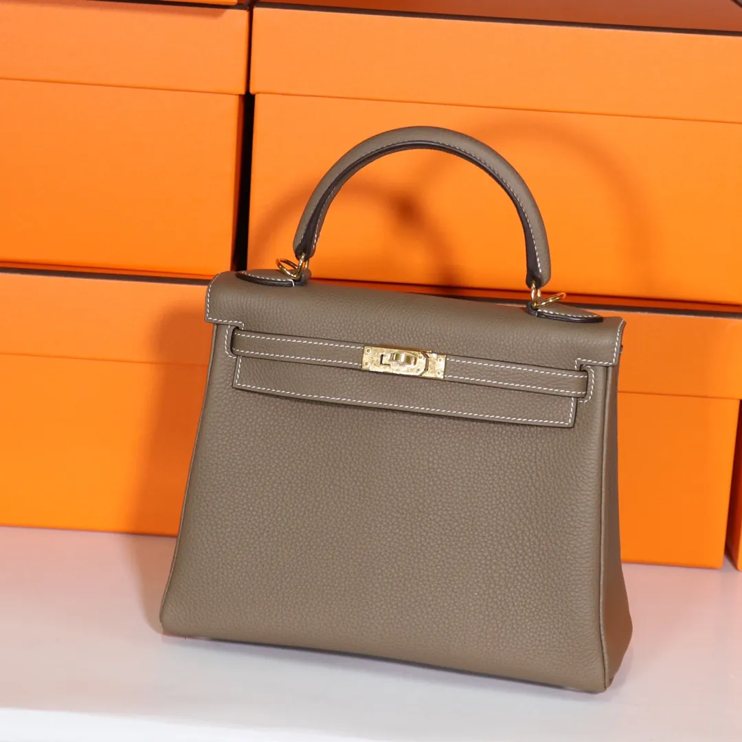 HERMES-KELLY-25-TOGO-RETOURNE-LEATHER-GOLD-HARDWARE-ETOUPE_1 HERMES KELLY 25 TOGO RETOURNE LEATHER GOLD HARDWARE ETOUPE 1