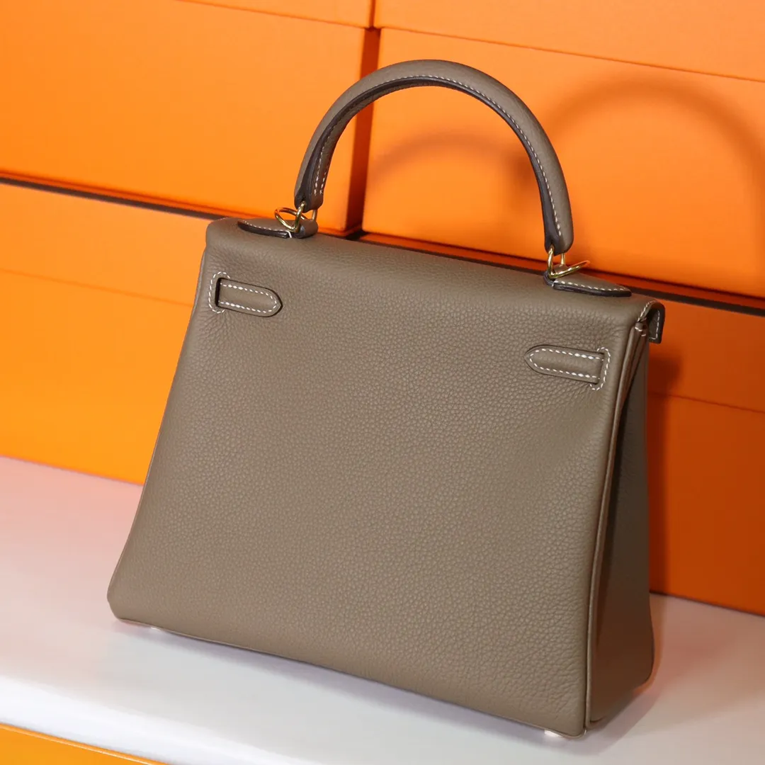 HERMES-KELLY-25-TOGO-RETOURNE-LEATHER-GOLD-HARDWARE-ETOUPE_4 HERMES KELLY 25 TOGO RETOURNE LEATHER GOLD HARDWARE ETOUPE 4