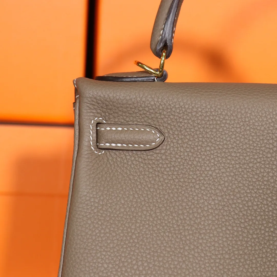 HERMES-KELLY-25-TOGO-RETOURNE-LEATHER-GOLD-HARDWARE-ETOUPE_8 HERMES KELLY 25 TOGO RETOURNE LEATHER GOLD HARDWARE ETOUPE 8